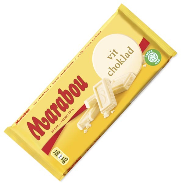 Marabou Vit Choklad - 185g /