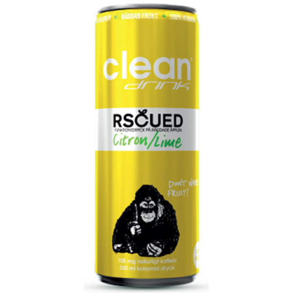 Clean Rscued By Clean Citron/Lime 33 cl /
