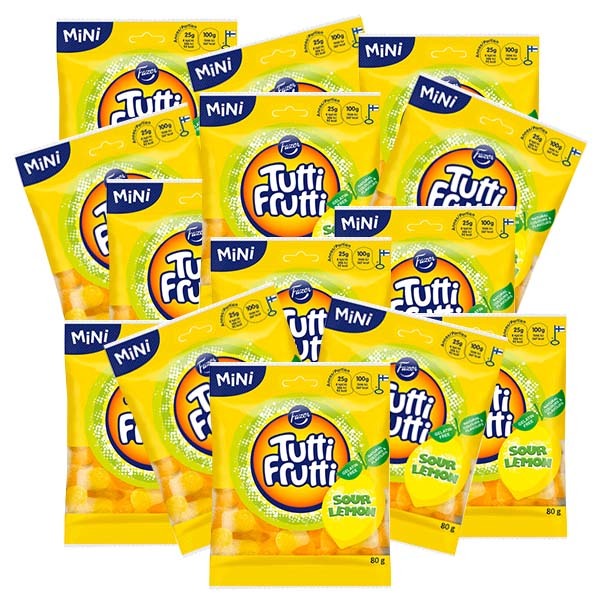 Tutti Frutti Sour Lemon - 80g x 14 st /