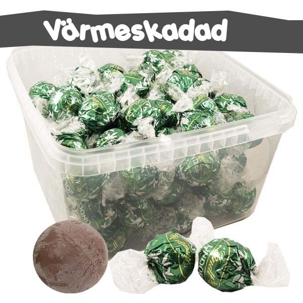 Lindt Lindor Milk&Mint 1 kg Värmeskadad /