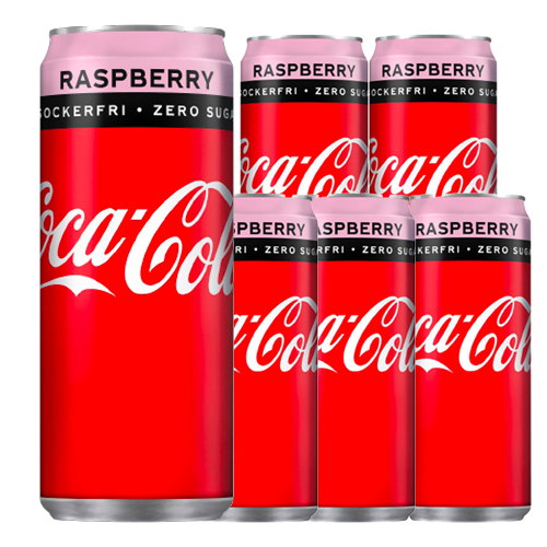 Coca-Cola Zero Raspberry - 6-pack /