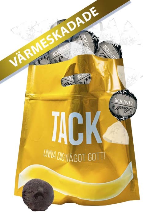 Lindt Dark & Tackpåse 1kg - Värmeskadade /