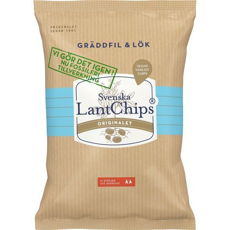 Lantchips Gräddfil & Lök 200G /