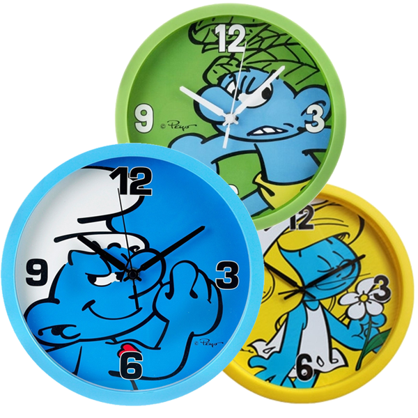 Smurfs Wall Clock 25cm - 1 st /