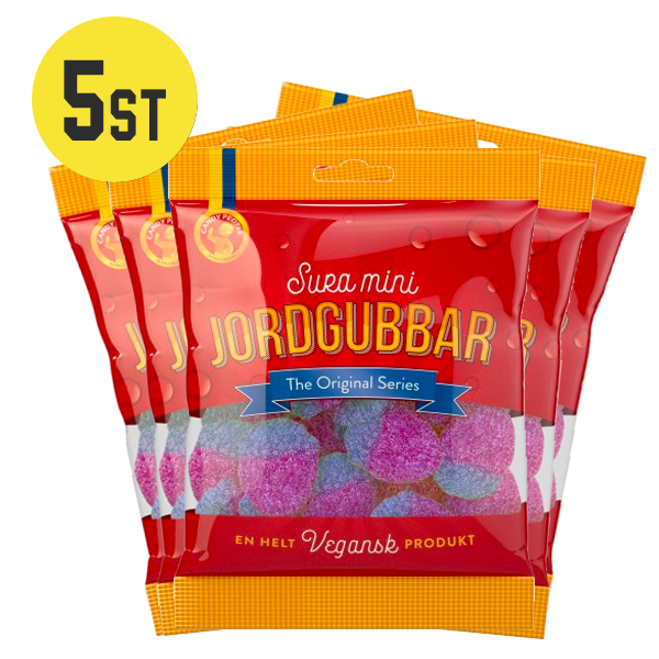 5st - Sura mini jordgubbar 80G /
