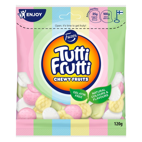 Tutti Frutti Chewy Fruits 120G /