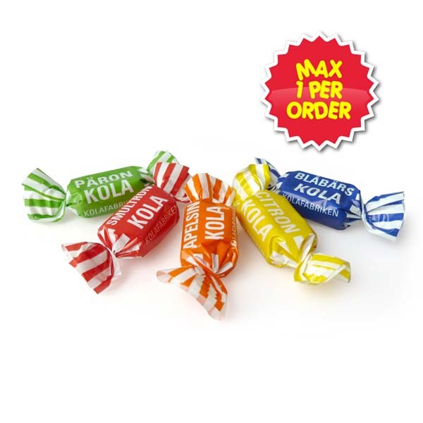 Kolafabrikens Fruktkolamix - 4 kg