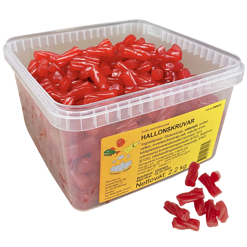 Hallonskruvar Scandi Candy 2,2kg