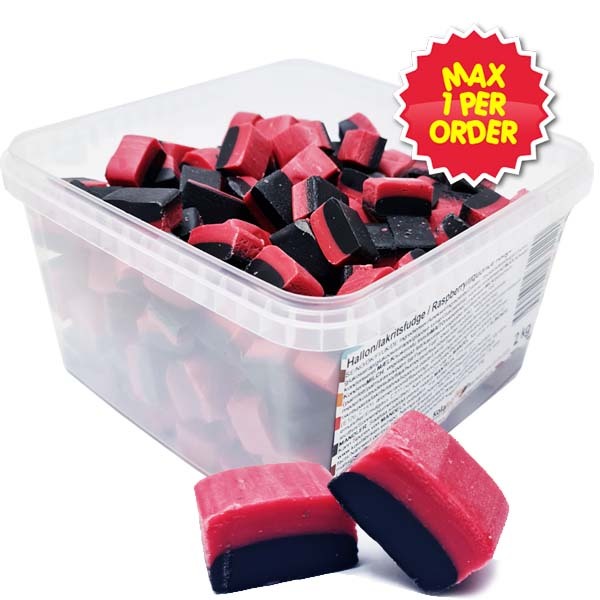 Fudge Hallon/Lakrits 2kg
