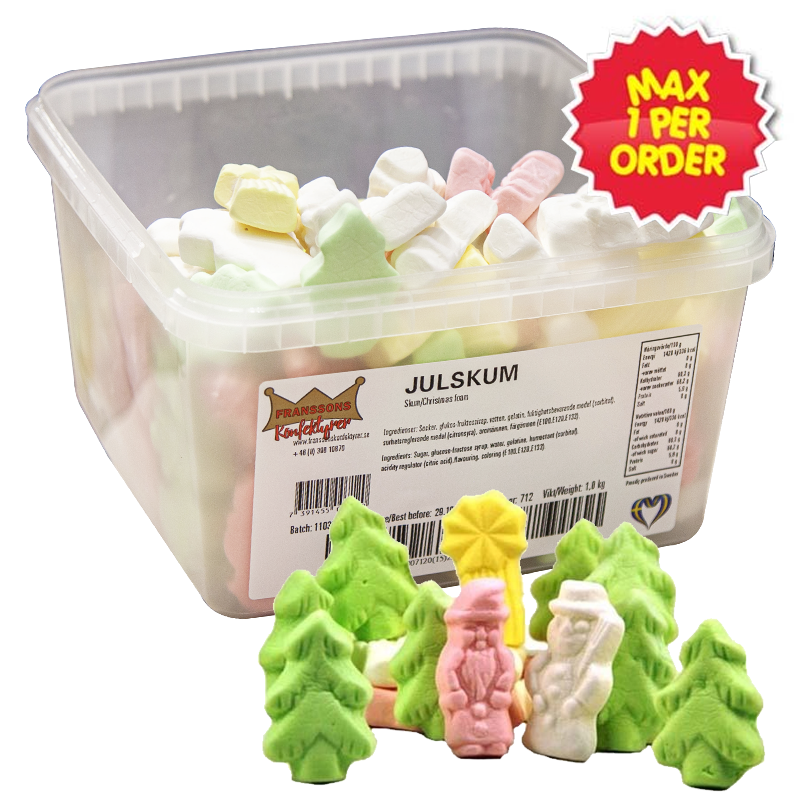 Tomteskog - Blandat julskum 1kg