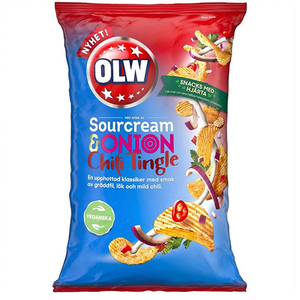 OLW Sourcream & Onion Chili Tingle 175g