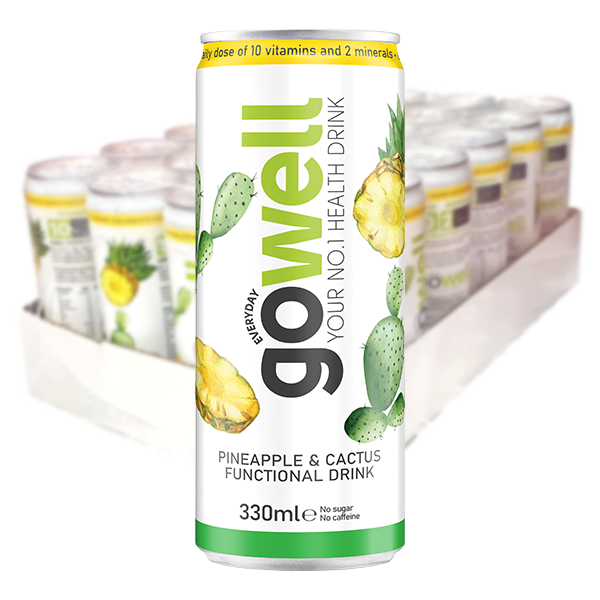 Gowell Ananas/Kaktus 33cl x 24st