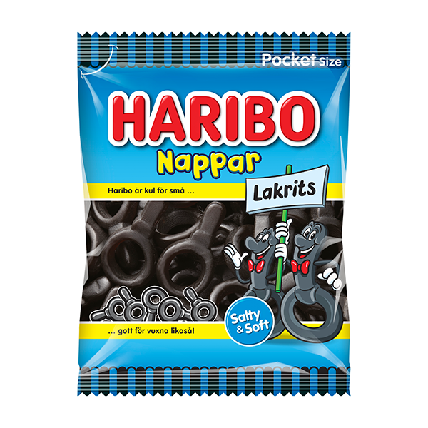 Haribo Salta Nappar 80g x 20st