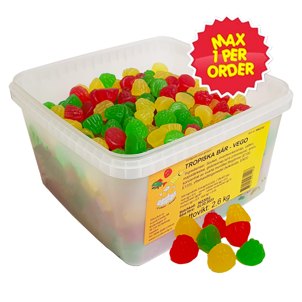 Tropiska Bär Vego 2,6 kg