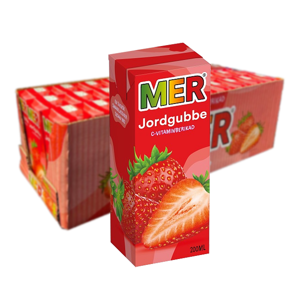 MER Jordgubb 20 cl Brik - 30 st