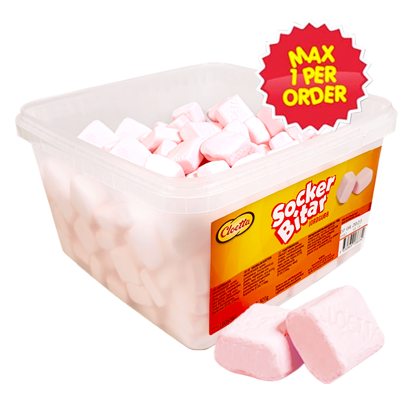 Cloetta Sockerbitar Jordgubb 820g