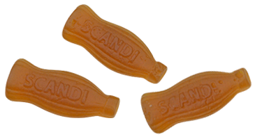 Supergoda colaflaskor i stor lösviktsburk. Godis som räcker till flera helgmys framöver. Colaflaskor från Scandi Candy tillhör en av storfavoriterna i vårt sortiment.