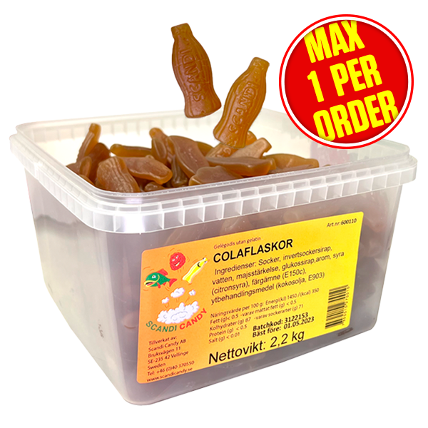 Colaflaskor Scandi Candy 2,2kg