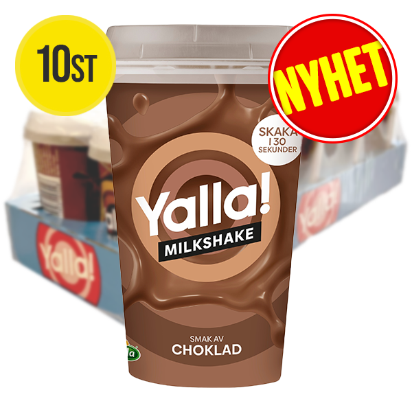 Yalla Milkshake Choklad 10st x 200ml