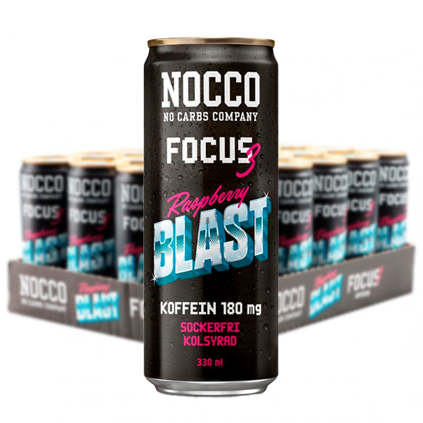 NOCCO Focus 3 Raspberry Blast 24x 33cl