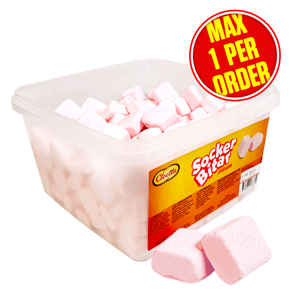 Cloetta Sockerbitar Jordgubb 820g