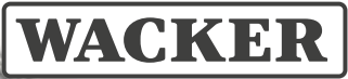 Logotyp och länk till vår leverantör Wacker som bland annat förser oss med silikon-lösningar.