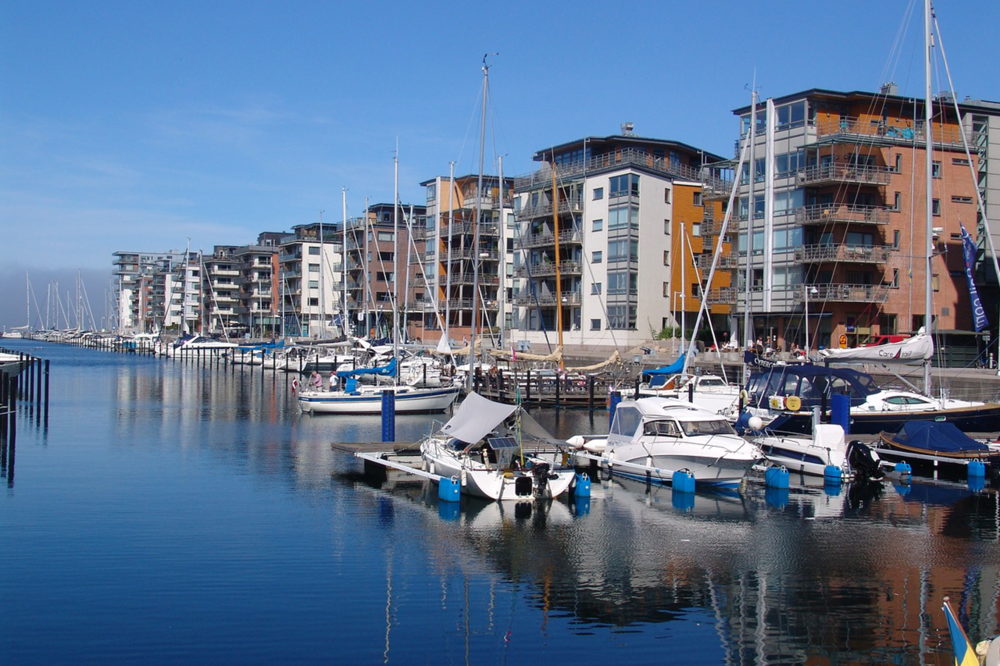 Vackra västra hamnen.