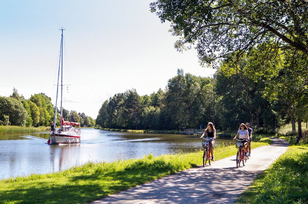 Bike rental at Sjötorp, Göta kanal
