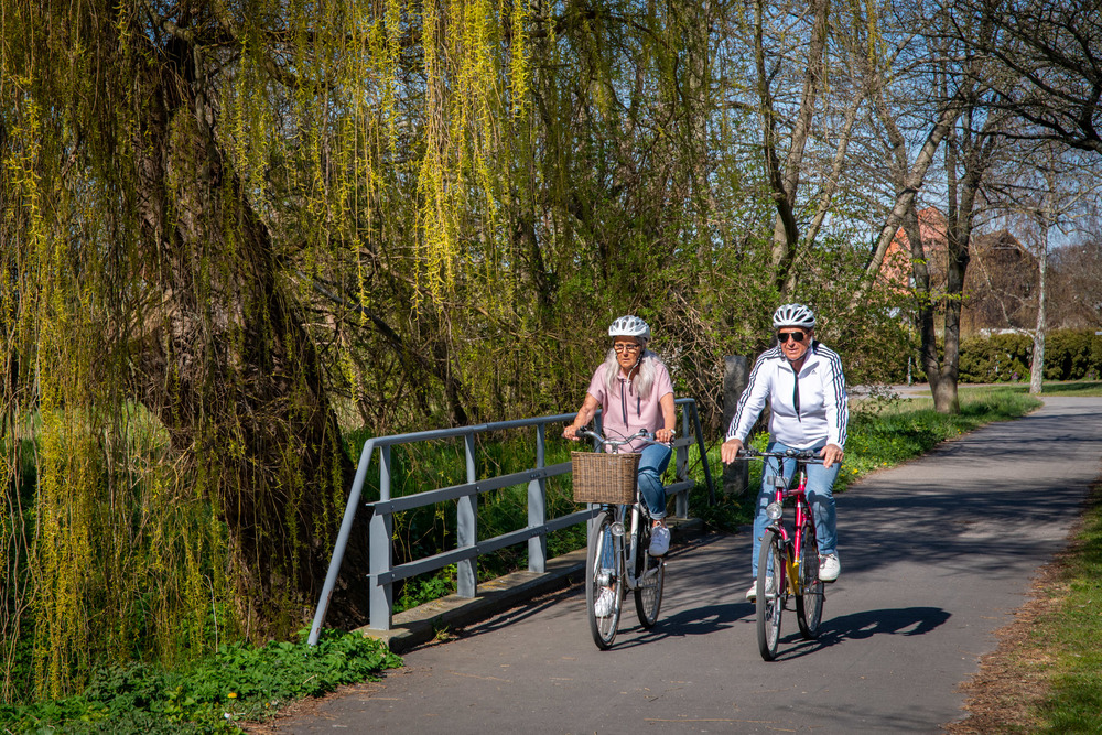 Cycling in Trelleborg.