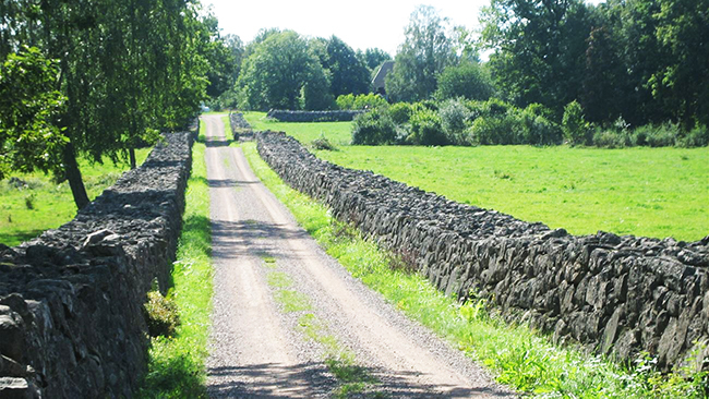 Cycle bike paths in Småland.
