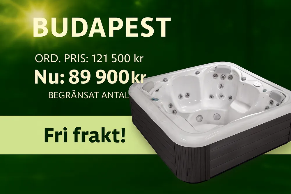 Butiks kampanj utav special beställt spabad Budapest