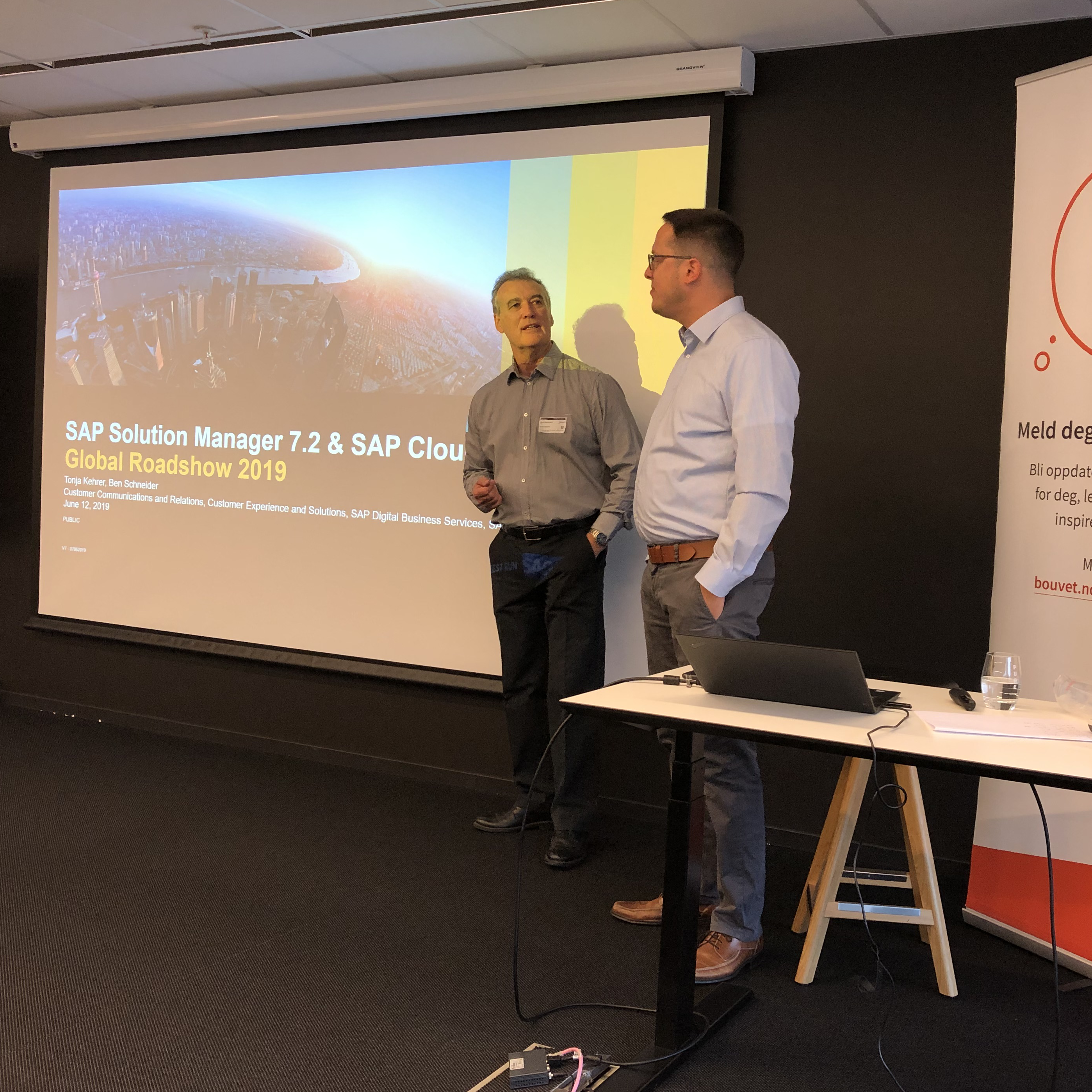 Benjamin Schneider, Martin Brownsword on SBN Solution Manger Day