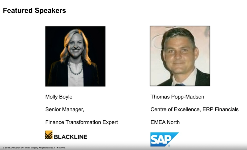 Thomas Popp-Madsen Molly Boyle SAP Blackline