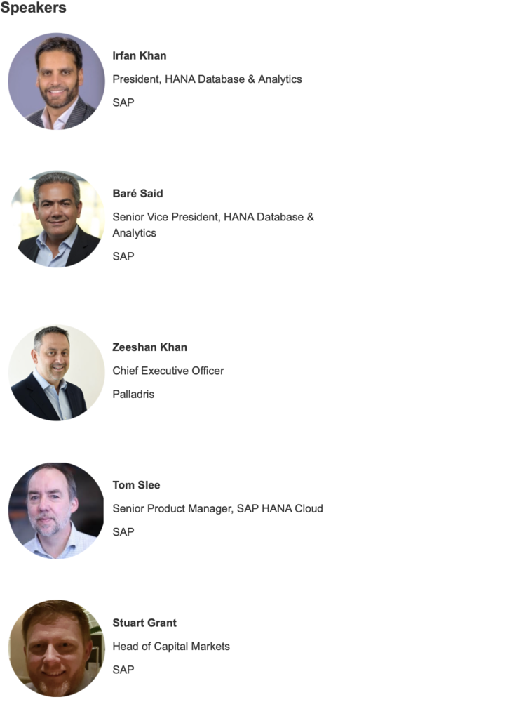 HANA Cloud Products