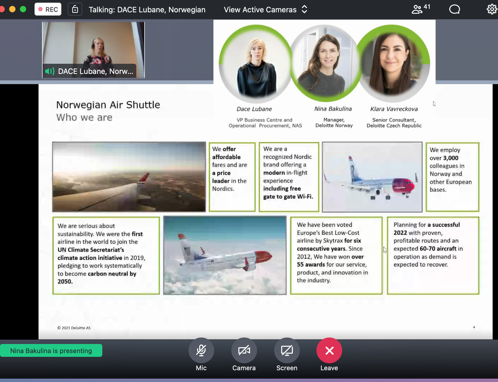 Ariba at Norwegian with Deloitte