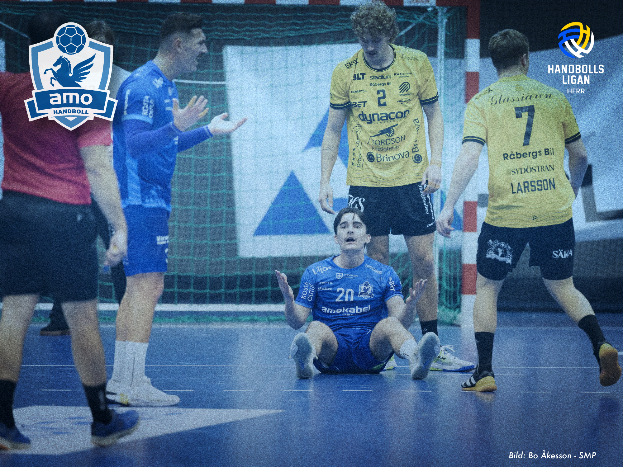 Amo föll ihop i andra halvlek