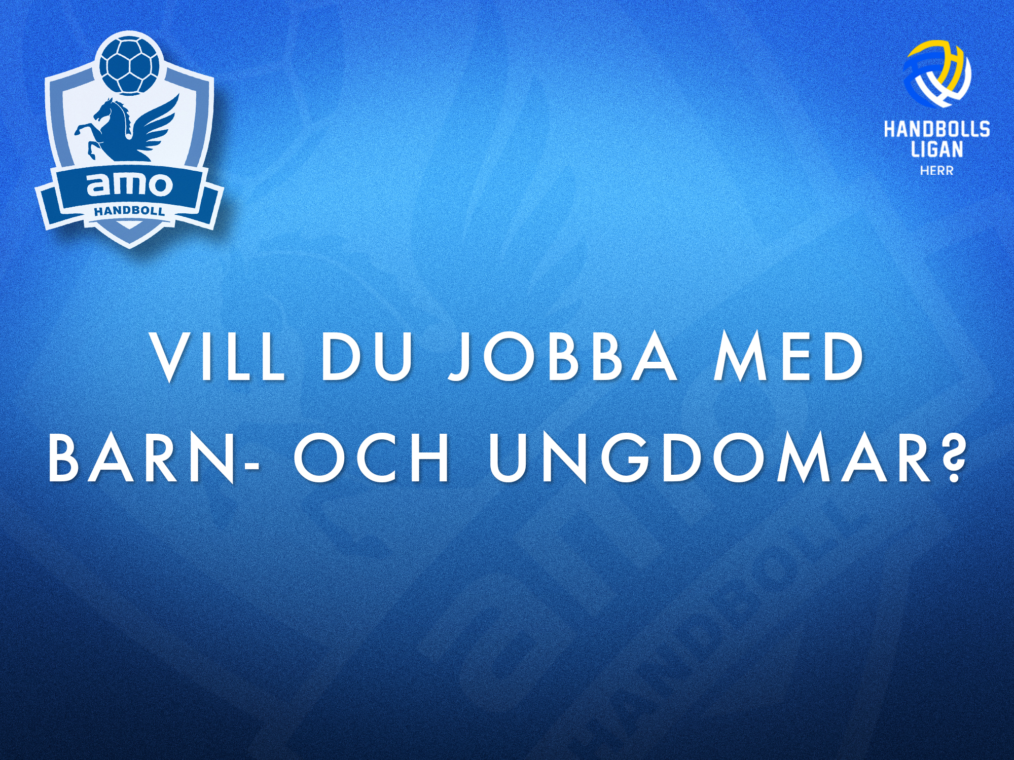 Amo HK söker barn- och ungdomsansvarig (deltid)