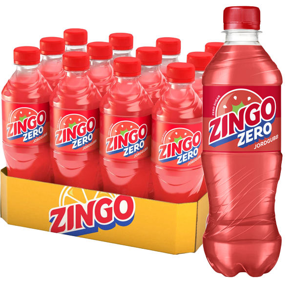 Zingo Jordgubb Sockerfri 50cl x 12st | Sortiment | Gottegrisen