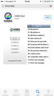 HIMS chat app