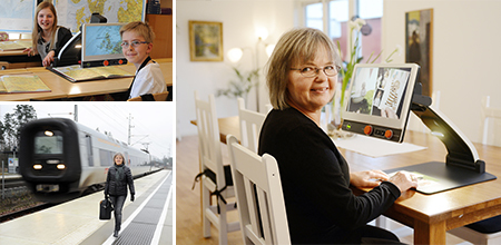 Collage af billeder på MagniLink Zip.