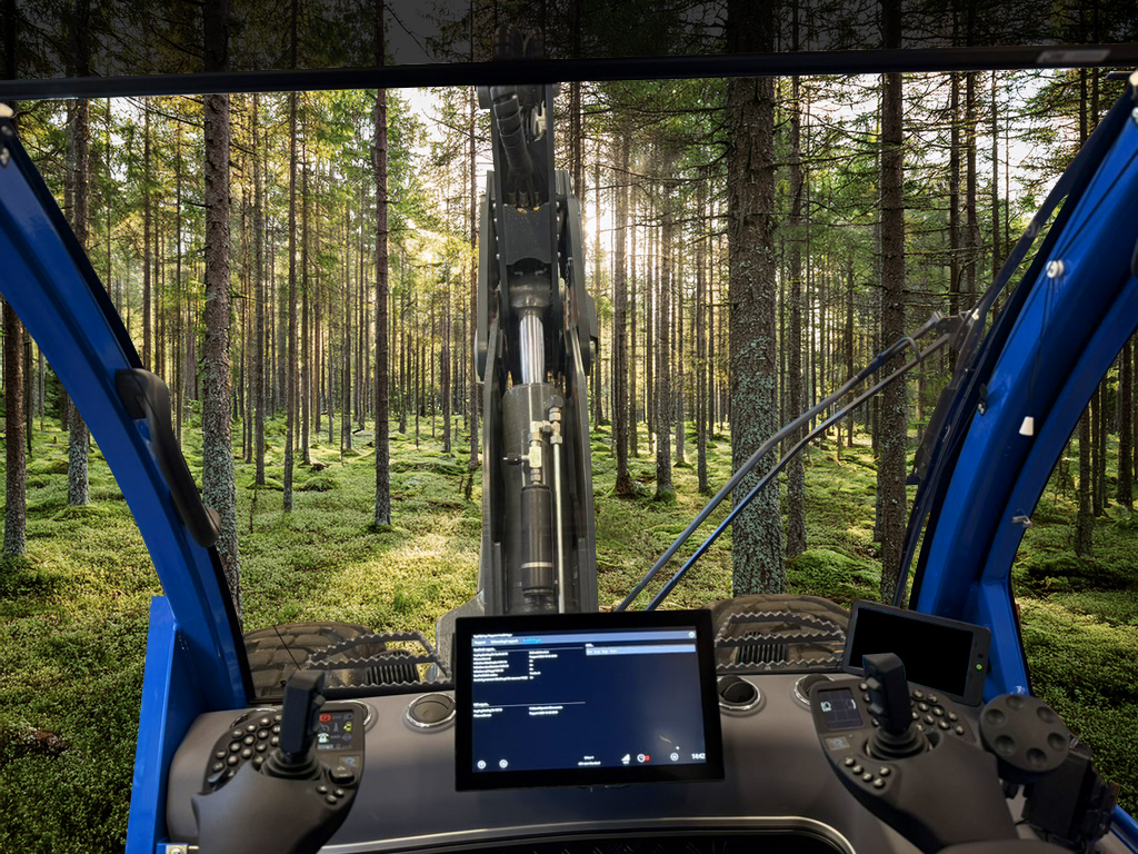 Glasytor i skördarhytten