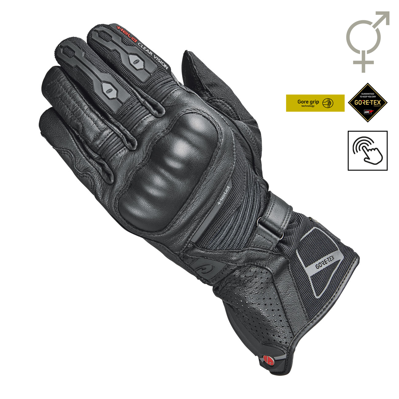 Held Score 4.0 MC-handske Gore-Tex Svart