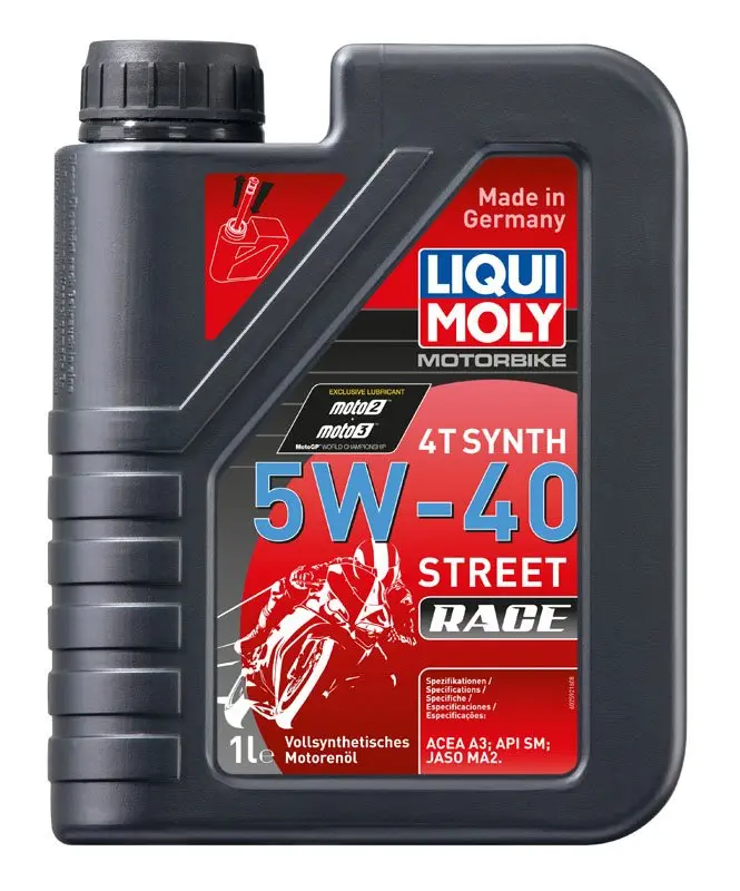 Produkt bilder Liqui Moly Motorolja 4 T Synt 5 W 40 Race1 L