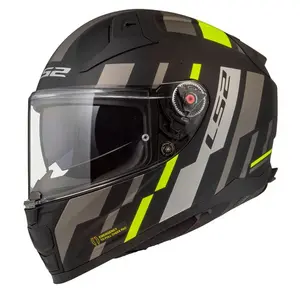 Hjälm Ls2 Ff811 Vector Ii Tron Matt Svart/Gul