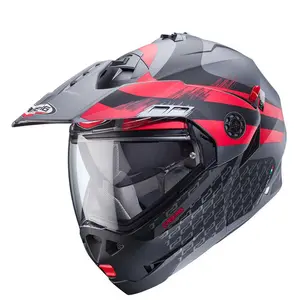 Hjälm Caberg Tourmax X Sarabe Matt Grå/Svart/Röd