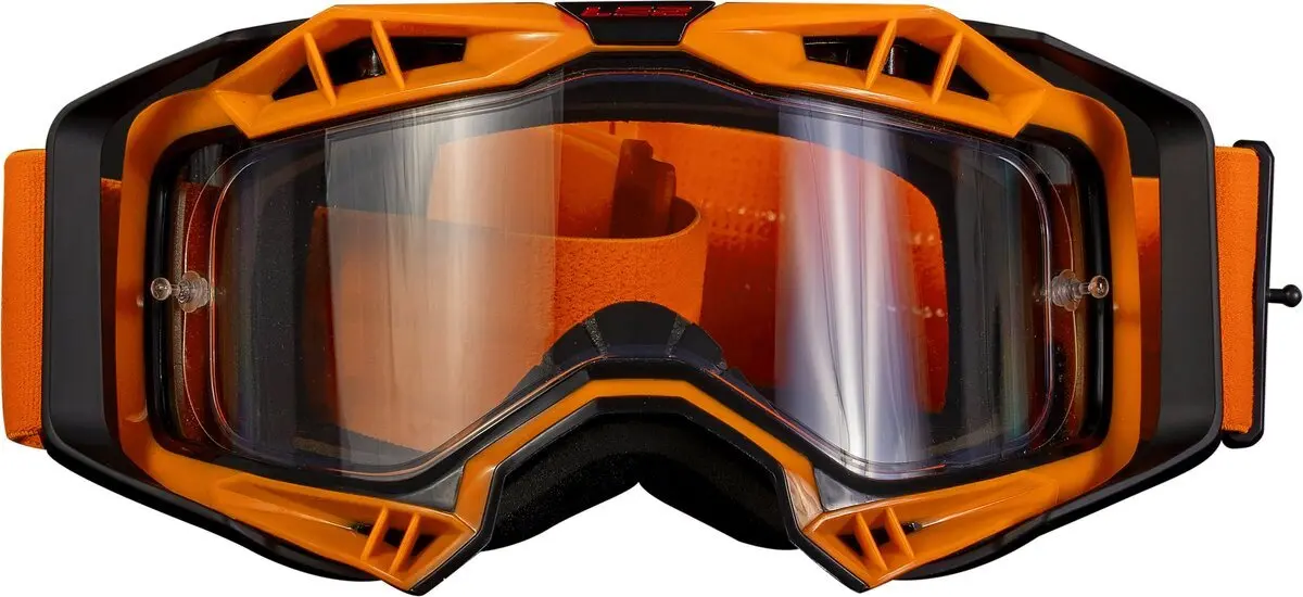 Produkt bilder Goggle ls2 aura enduro series klar lins orange onesize