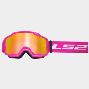 LS2 Charger Motocross Goggle Iridium Lins Rosa