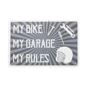 Oxford Garage Metal Sign: My Rules
