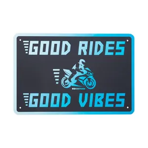 Oxford Garage Metal Sign: Good Vibes