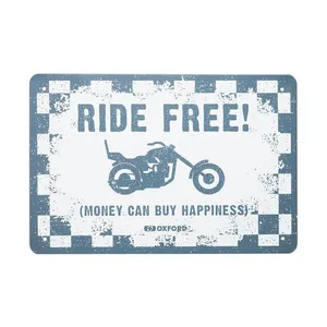 Oxford Garage Metal Sign: Ride Free